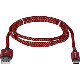 USB cable Defender USB TypeC 2.1A red 1 m