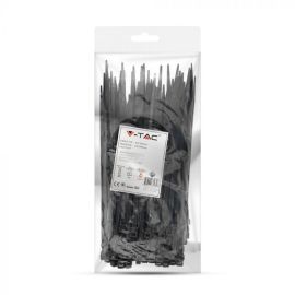 Cable tie V-TAC 4.8 200mm 100pcs black 11177