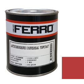 Краска антикоррозионная для металла Ferro 3:1 глянцевая красная 1 кг