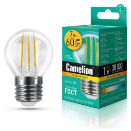Филаментная светодиодная LED лампа Camelion 7W E27
