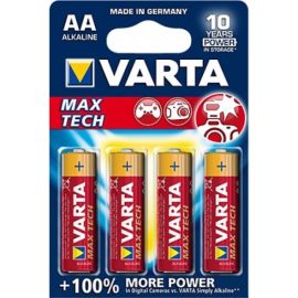 Батареика VARTA Alkaline Max Tech AA 1.5 V 4 шт
