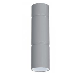 Ceiling lamp LUMINEX Implode gray 8369 GU10 1x MAX 8W