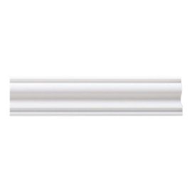 Extruded ceiling plinth Solid C13/50 white 42x42x2000 mm