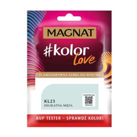 Interior paint test Magnat Kolor Love 25 ml KL23 tender mint