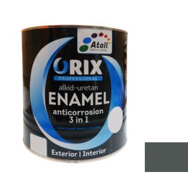 Enamel anti-corrosion Atoll Orix Color 3 in 1, 0.7 l grey RAL 7045