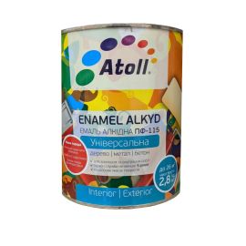 Enamel Atoll PF 115 Enamel alkyd green glossy 2,8 kg