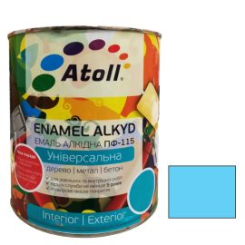 Enamel alkyd Universal ATOLL ПФ-115 light-blue 2.6 Kg