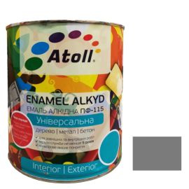 Enamel alkyd Universal ATOLL ПФ-115 silver 2 kg