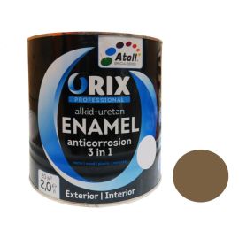 Эмаль-экспресс ORIX HAMMER 3 в 1 (антикоррозионная)табак 0,7 кг