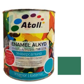 Enamel alkyd Universal ATOLL ПФ-115 emerald 2.6 Kg