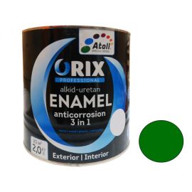 Эмаль-экспресс ORIX METALLIC  3 в 1  (антикоррозионная) зеленый 0,7 кг