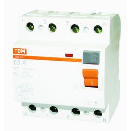 Residual current device TDM 4P 63A