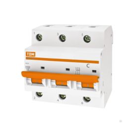 Circuit breaker ВА47-100 3Р100А 10кА  х-ка С TDM