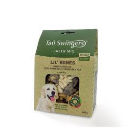 ძაღლის საკვები Pet Interest Tailswingers Green Mix Lil' Bones Biscuits 400 გ