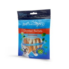 Лакомство для собак Pet Interest Tailswingers Dental Twist Roll персик 130 г