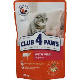 Желе 4 Paws для кошек телятина 0,1 кг