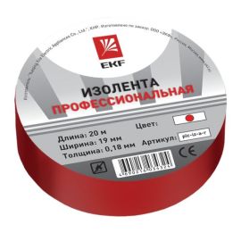 Insulation tape EKF plc-iz-a-r 0.18х19 მმ 20 მ