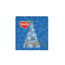 New Year's napkin Ruta Christmas tree mix 33x33 20pcs 2 layers 5992