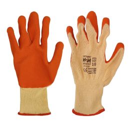 Latex coated gloves M2M P-XY-L101 S10