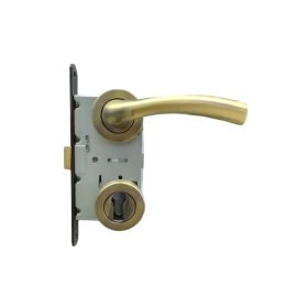 Set handle and lock BT Group KUGU AGB 70 mm. bronze