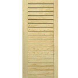 Двери жалюзийные деревянные Сосна Woodtechnic 993х594 мм