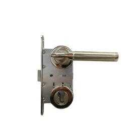 Set handle and lock BT Group BORA AGB 70 mm. nickel