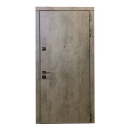 Дверь металлическая внутреннее открывание Steelline S-266 950х2200mm R MDF12mm Камень темно серый