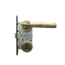 Set handle and lock BT Group BORA AGB 70 mm. bronze
