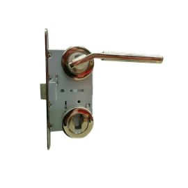Set handle and lock BT Group EFES AGB 70 mm. nickel