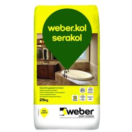 Клей для плитки Weber.kol serakol серый 25 кг