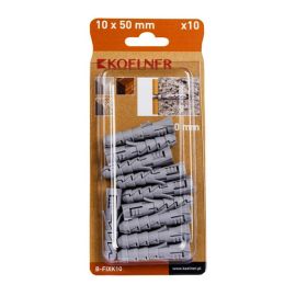 Dowel Koelner 10 pcs B-FIXK10 10x50mm blister