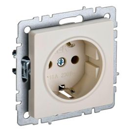 Socket IEK BRITE 16A RS11-1-0-BrB with grounding without frame
