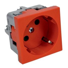 Power socket grounded Kopos QS 45X45 C_BB 1 sectional red