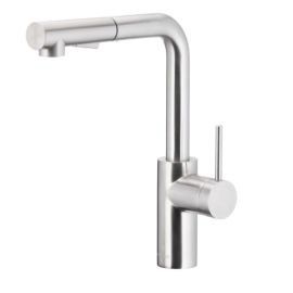 Kitchen faucet KFA DUERO BASIC INOX with pull-out spout