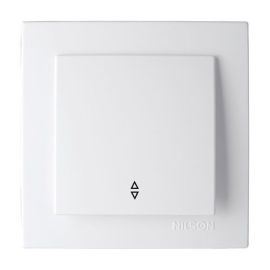 Switch pass-through Nilson TOURAN 24111007 1 key white