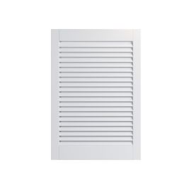 Wooden louvered doors Pine Woodtechnic 395x394 white