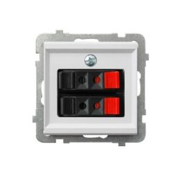 Socket OSPEL 2 71x71x40 for speakers without frame white