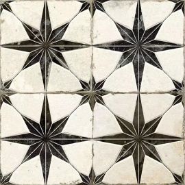 Floor tile Practika Star Black Gres 450x450 mm