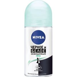 Шариковый дезодорант  Nivea Invisible Protection for black and white Fresh 50 мл