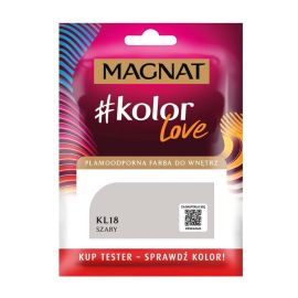 საღებავი-ტესტი ინტერიერის Magnat Kolor Love 25 მლ KL18 ნაცრისფერი