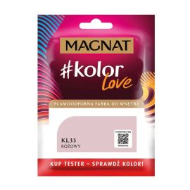 Interior paint test Magnat Kolor Love 25 ml KL33 pink