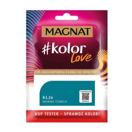 Краска-тест интерьерная Magnat Kolor Love 25 мл KL26 морская бирюза