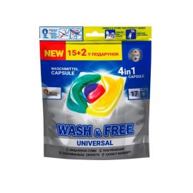 Clothes detergent in capsules Wash&Free 15+2pcs 2065