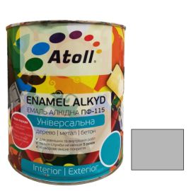 Enamel alkyd Universal ATOLL ПФ-115 light-grey 0.8 Kg