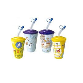 Plastic cup with straw TITIZ AP-9127 1893 400ml