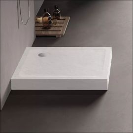 Душевой поддон New Trendy Stone White B-0521 90X90X11,5см квадратный + S-0041