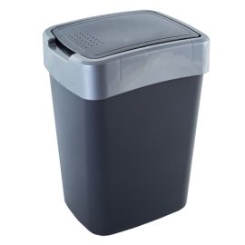 Trash can Aleana "Evro" 10L granite/grey