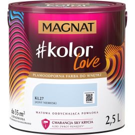 საღებავი ინტერიერის Magnat Kolor Love 2.5 ლ KL27 ღია ლურჯი