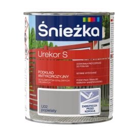 Primer for anti-corrosive for metal Sniezka Urekor S popielaty 0,8 l