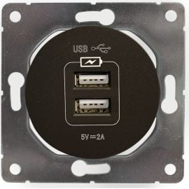 USB socket DPM Soul SEU1028B 2 sectional black